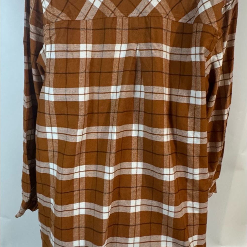 Joan Rivers ( Ginger) Petite 2x Wome Cotton Plaid Flannel - Picture 3 of 8